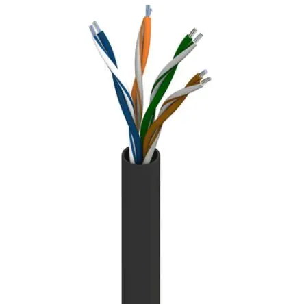 Produktfoto 1 von Belden 7924A Cat5e Ethernet-Kabel, 305 m, Schwarz Ungeschirmt Ungeschirmt, Aussen ø 6.14 mm Außen-ø , Polyvinylchlorid