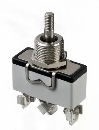 Produktfoto 1 von APEM Panel Kippschalter 1-poliger Umschalter, Ein-Aus-Ein, 250 V ac, 10A, Schraube