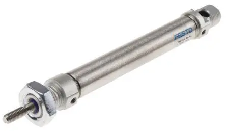 Produktfoto 1 von Festo DSNU 1908272, M5 Pneumatikzylinder doppeltwirkend, Bohrung Ø 16mm / Hub 70mm, bis 10 bar