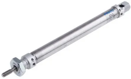 Produktfoto 1 von Festo DSNU 1908273, M5 Pneumatikzylinder doppeltwirkend, Bohrung Ø 16mm / Hub 150mm, bis 10 bar