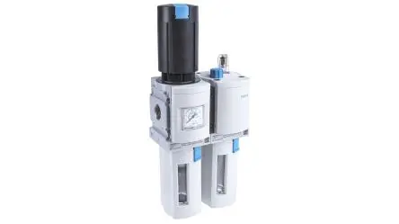 Produktfoto 1 von Festo MSB 6 1/2 in FRL, Manuell 40 μm Integriertes Manometer 1/2 in G, 20 bar