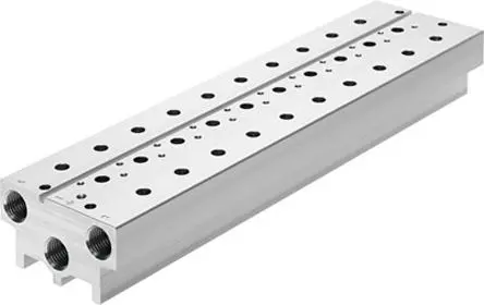 Festo Serie VABM 576417 Aluminiumlegierung Ventil-Verteilerplatte 5/2- und 5/3-Wege-Ventile 2-Stationen Anschluss G
