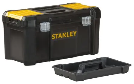 Produktfoto 1 von Stanley Kunststoff Werkzeugbox Gelb, Schwarz, L. 200 B. 195 H. 410, 900, Register
