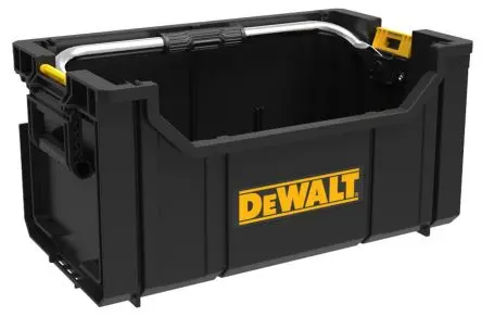 Produktfoto 1 von DeWALT Kunststoff Werkzeugbox Schwarz, L. 277 mm B. 558mm H. 277 mm, 20 kg, Register