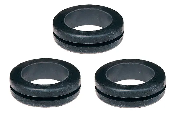 Produktfoto 1 von SES PLIO Kabeltülle, Typ Kabeltülle bis Ø 14 mm Loch ø 22 mm Polyvinylchlorid Schwarz -30 °C min. 70 °C max.