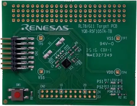 Produktfoto 1 von Renesas Electronics Zielplatine MCU, Evaluierungsplatine Evaluierungsplatine RL78 R5F107AANA