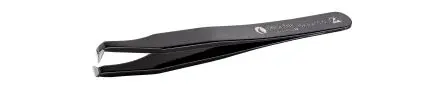 Produktfoto 1 von ideal-tek Kohlenstoffstahl Pinzette, 115mm, Spitze Flachrund 1-teilig ESD-Sicherheit