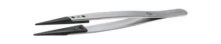 Produktfoto 1 von ideal-tek Nylon 6.6, Kohlenstofffaser, Edelstahl Pinzette, 130mm, Spitze Gerade, Dicke Antimagnetisch 1-teilig