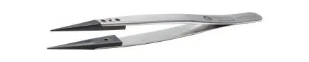 Produktfoto 1 von ideal-tek Polyetheretherketon, Edelstahl Pinzette, 130mm, Spitze Spitz, Gerade, Fein, Stabil Antimagnetisch 1-teilig