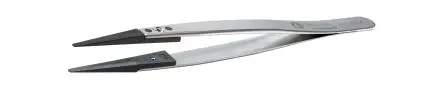 Produktfoto 1 von ideal-tek Polyetheretherketon, Edelstahl Pinzette, 130mm, Spitze Rund, Gerade, Sehr Fein Antimagnetisch 1-teilig