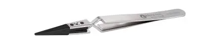 Produktfoto 1 von ideal-tek Kohlenstofffaser, Nylon 6.6, Edelstahl Pinzette, 130mm, Spitze Gerade, Rund, Sehr Fein, Flach Antimagnetisch