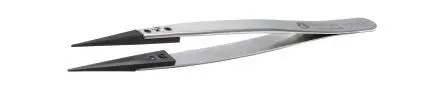Produktfoto 1 von ideal-tek Kohlenstofffaser, Kunststoff Pinzette, 130mm, Spitze Gerade, Spitz, Fein Antimagnetisch 1-teilig