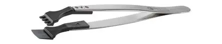 Produktfoto 1 von ideal-tek Edelstahl, Polyetheretherketon Pinzette, 130mm, Spitze Flach Antimagnetisch 1-teilig ESD-Sicherheit