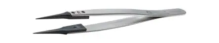 Produktfoto 1 von ideal-tek Edelstahl, Polyetheretherketon Pinzette, 130mm, Spitze Gerade, Sehr Fein, Extrafein Antimagnetisch 1-teilig