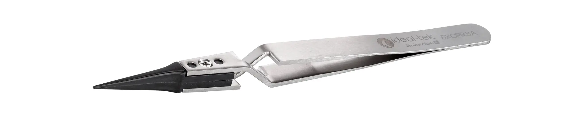 Produktfoto 1 von ideal-tek 5XCPR.SA PEEK (Spitze), Edelstahl (Gehäuse) Pinzette, 130 mm Antimagnetisch ESD-sicher