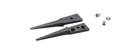 Produktfoto 1 von ideal-tek Polyetheretherketon, Kohlenstofffaser Pinzettenspitzen, 40mm, Spitze Gerade, Fein 2-teilig ESD-Sicherheit