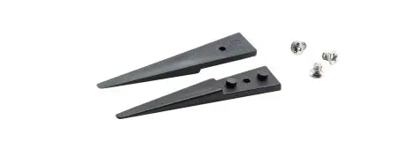 Produktfoto 1 von ideal-tek Kohlenstofffaser, Polyetheretherketon Pinzettenspitzen, 40mm, Spitze Flach, Rund, Gerade, Sehr Fein 5-teilig