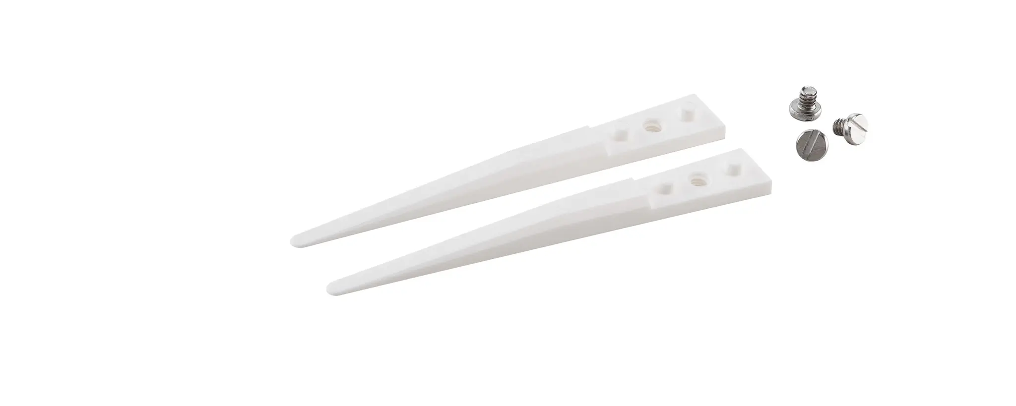 Produktfoto 1 von ideal-tek Zirkoniumoxid-Aluminium Pinzettenspitzen, Spitze Flach, Abgerundet