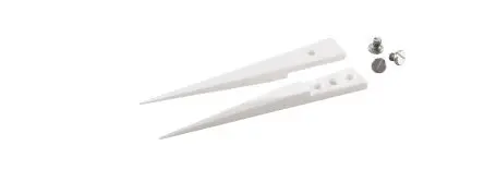 Produktfoto 1 von ideal-tek Zirkoniumoxidverstärktes Aluminium Pinzettenspitzen, 50 mm 5-teilig