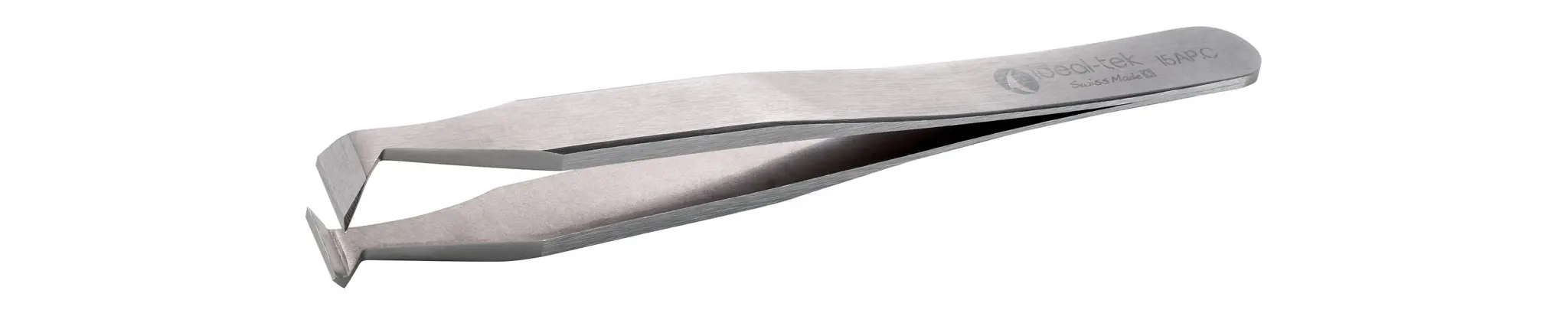 Produktfoto 1 von ideal-tek 15AP.C Kohlenstoffstahl Pinzette, 120 mm Geknickt