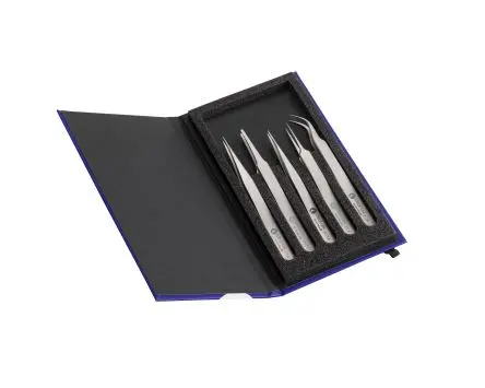 Produktfoto 1 von ideal-tek Titan Pinzettensatz, 180 mm 5-teilig
