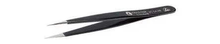 Produktfoto 1 von ideal-tek Edelstahl Pinzette, 110mm, Spitze Extrafein Antimagnetisch 1-teilig ESD-Sicherheit