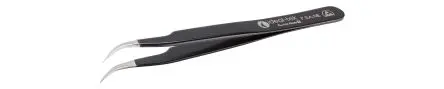 Produktfoto 1 von ideal-tek Edelstahl Pinzette, 115mm, Spitze Fein, Gebogen Antimagnetisch 1-teilig ESD-Sicherheit