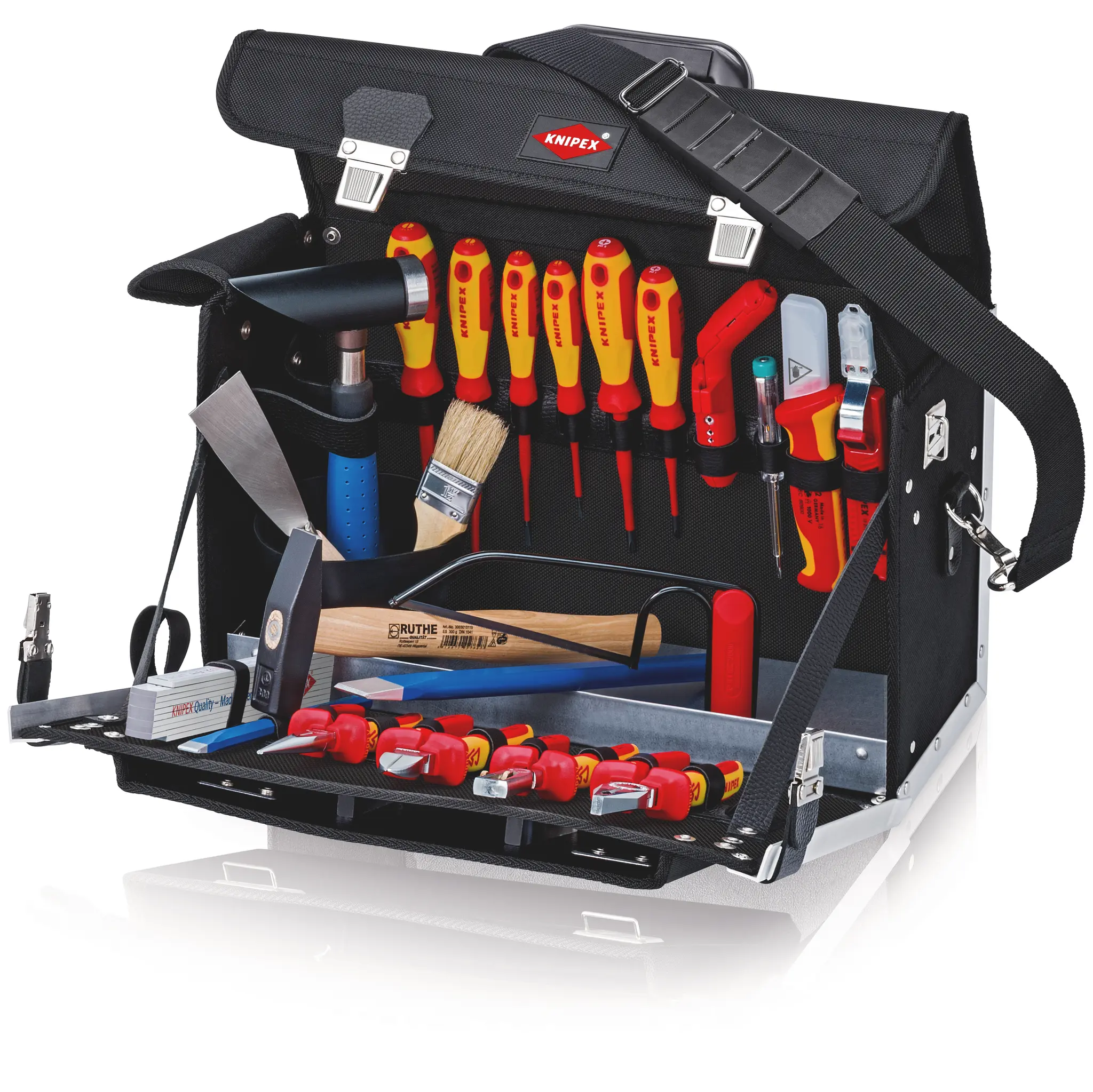 Produktfoto 1 von Knipex VDE 1000V zugelassen Elektriker Werkzeugkoffer, Tasche 23-teilig