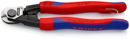 Produktfoto 1 von Knipex Knipex Drahtseilschneider höhensicher 190 mm, Schneidleistung 7mm