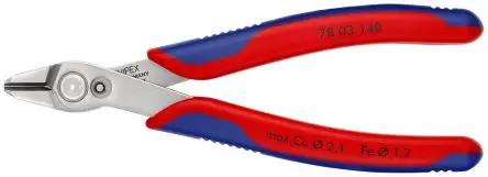 Produktfoto 1 von Knipex Super Knips® Präzisions-Seitenschneider 140 mm, Schneidleistung 2.1mm