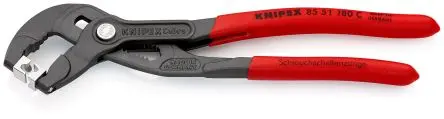 Produktfoto 1 von Knipex Schlauchschellenzange, gebogen 180 mm