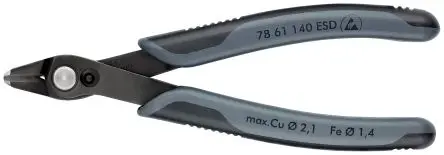 Produktfoto 1 von Knipex Super Knips® ESD-Sicherheit Ohne abgeflachte Kante Seitenschneider Schließer (NO) 140mm / Backen 15.7mm,