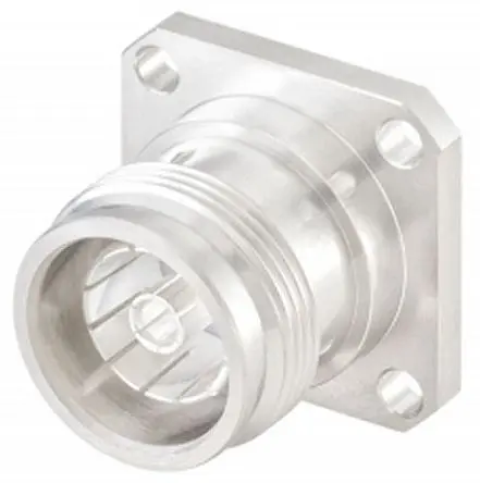 Rosenberger 4.3-10 Buchse Koaxialsteckverbinder 4.3-10-Steckverbinder, Frontplattenmontage, für RG402-Kabel, 50 Ω Lot,