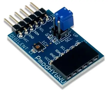 Produktfoto 1 von Digilent Pmod HYGRO: Digitaler Luftfeuchtigkeits- und Temperatursensor, E/A-Erweiterungsmodul Entwicklungstool Sensor,