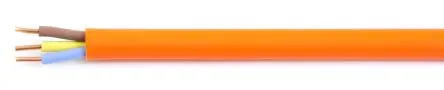Produktfoto 1 von RS PRO CRCA Netzkabel, 3-adrig Orange /Ø 10.2 mm Außen-ø , 100 m 90 °C, 500V, Polyolefin