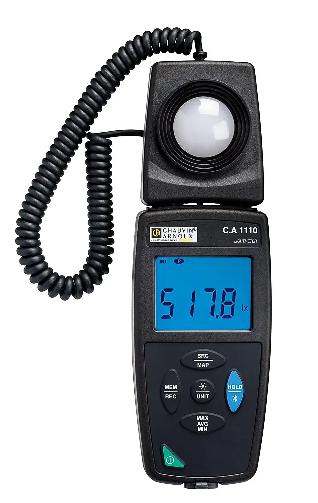 Produktfoto 1 von Chauvin Arnoux CA 1110 Luxmeter mit Silizium-Photodiode, bis 200000 lx, 0.01 lx, ±3 %