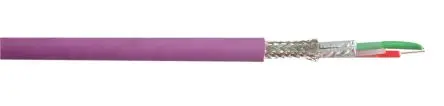 Produktfoto 1 von RS PRO Bus Datenkabel, 2-adrig 0.64mm² 22 AWG Violett Geschirmt, 100 m, Polyvinylchlorid