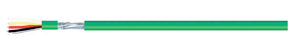 Produktfoto 1 von RS PRO Bus Datenkabel, 4-adrig 0.8 mm² 20 AWG Grün Geschirmt, 100 m, Polyvinylchlorid