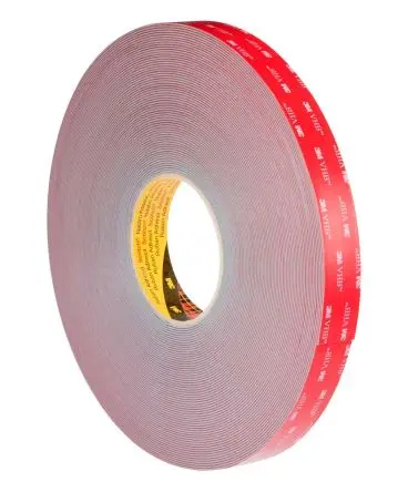 Produktfoto 1 von 3M GPH-060GF VHB Acrylschaum Schaumstoff Klebeband doppelseitig, Grau, Stärke 0.6 mm, 12.0mm x 33 m, 25N/cm