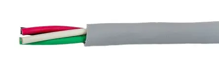 Produktfoto 1 von Alpha Wire ECO Steuerkabel, 4-adrig 0.24mm² 24 AWG schieferfarben Ungeschirmt, 305 m, Modifizierter Polyphenylen-Ether