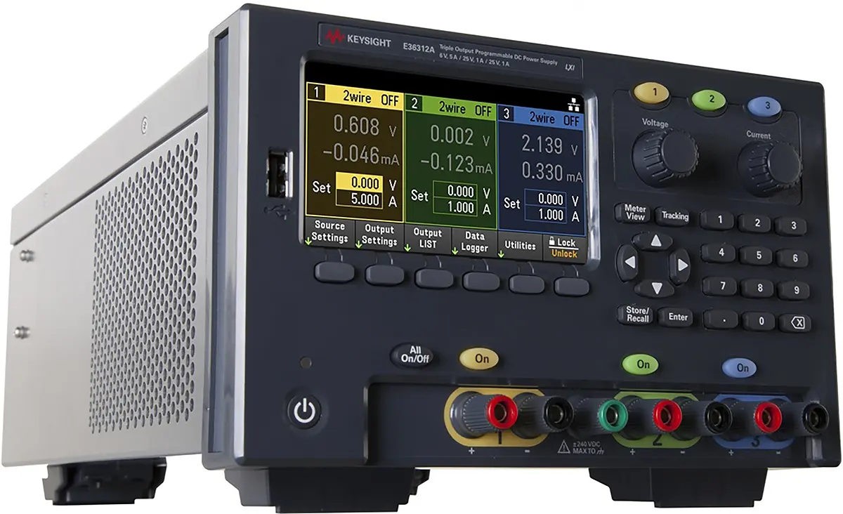 Produktfoto 1 von Keysight Technologies E36313A 3-Kanal Digital Labornetzgerät 160W, 0 → 6V / 2A
