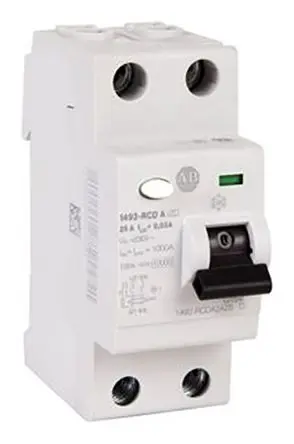 Produktfoto 1 von Allen Bradley 1492-RCDA Fehlerstrom-Schutzeinrichtung, 1-polig, 25A, 30 mA Typ A UL, IEC/EN