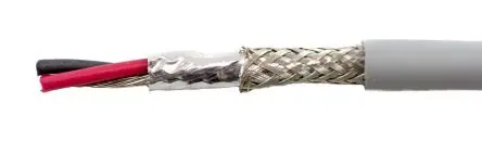 Produktfoto 1 von Alpha Wire ECO Steuerkabel, 2-adrig 0.38mm² 22 AWG Grau Geschirmt, 305 m, Modifizierter Polyphenylen-Ether