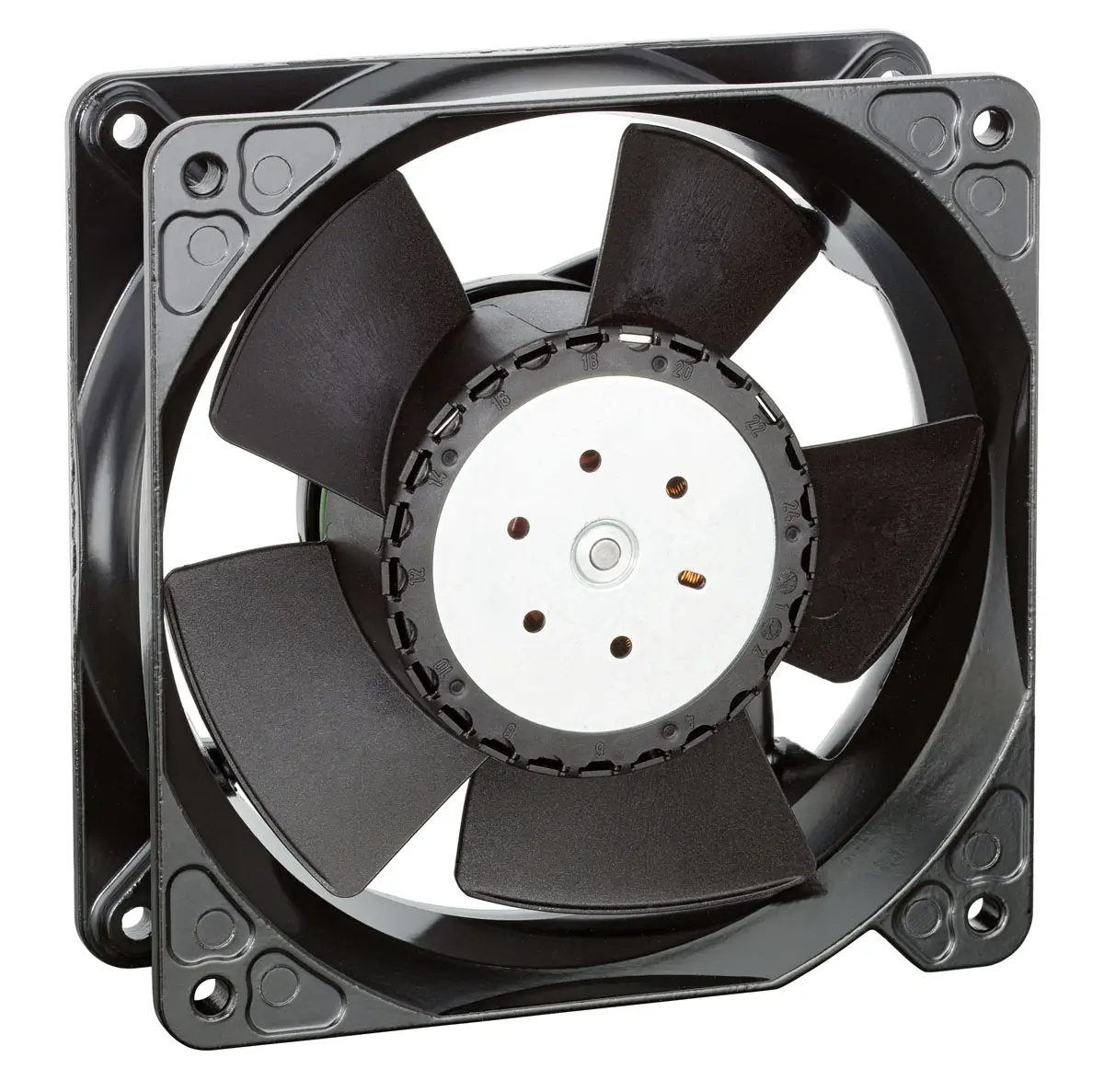 Produktfoto 1 von ebm-papst 4100 NH8 - S-Force DC-Axiallüfter, Kugellager, 24 V dc / 120W, 119 x 119 x 38mm, 11000U/min, 570m³/h