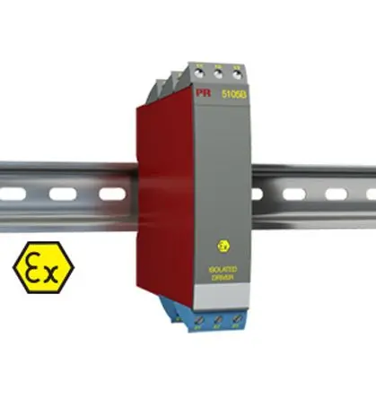 Produktfoto 1 von PR Electronics Trennbarriere 1-kanalig Analog 21.6 V ac, 253 V ac, 19.2V dc, 300 V dc IECEx, ATEX