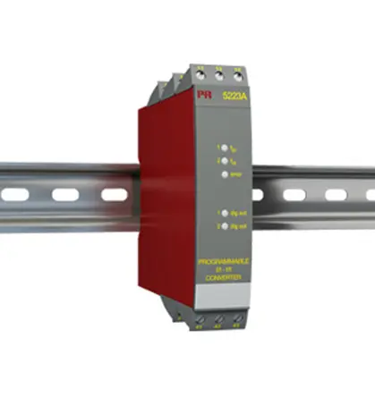 Produktfoto 1 von PR Electronics Serie 5223 Programmierbarer Signalkonditionierer 21.6 to 253 V ac, 19.2 to 300 V dc 0 to 20 kHz EIN /