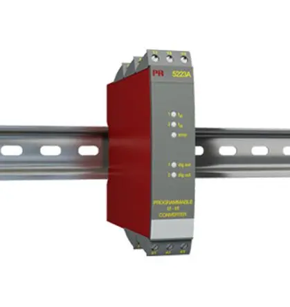 Produktfoto 1 von PR Electronics Serie 5223 Programmierbarer Signalkonditionierer 21.6 V ac, 253 V ac, 19.2V dc, 300 V dc 0 → 20 kHz EIN /
