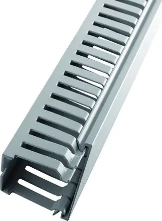 RS PRO Terminal DIN Grau, 37.5mm x 75 mm ABS, Polycarbonat, Länge 2 m, Seitenwand Offen
