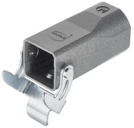 Produktfoto 1 von HARTING Han A Netzsteckverbindergehäuse 1 Hebel 1, Kabel 3A Kupplungs-Haube, IP65, IP67, IP44