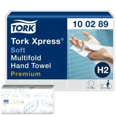 Produktfoto 1 von Tork Xpress Papierhandtuch Gefaltet, 255 x 212 (Unfolded) mm, 85 x 212 (Folded) mm 2, 150-Blatt